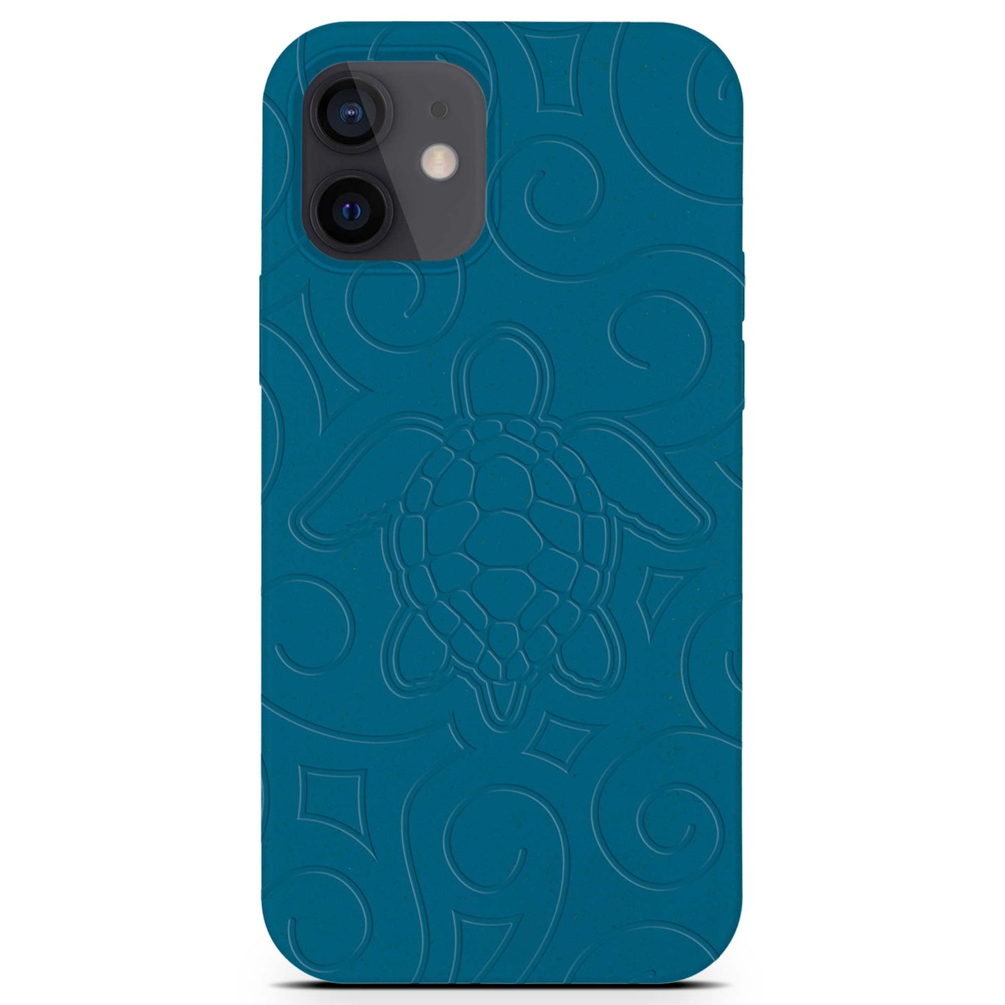 Ocean Turtle - Biodegradable Phone Case - Ocean Blue and Black