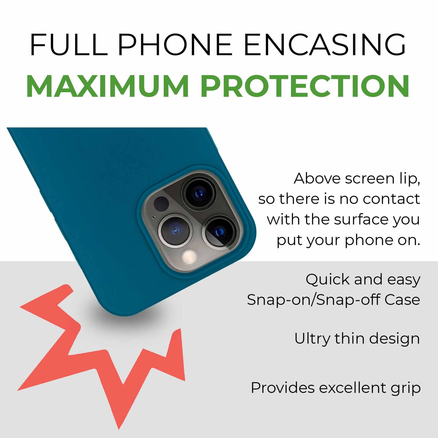 Biodegradable Phone Case - Deep Sea Blue