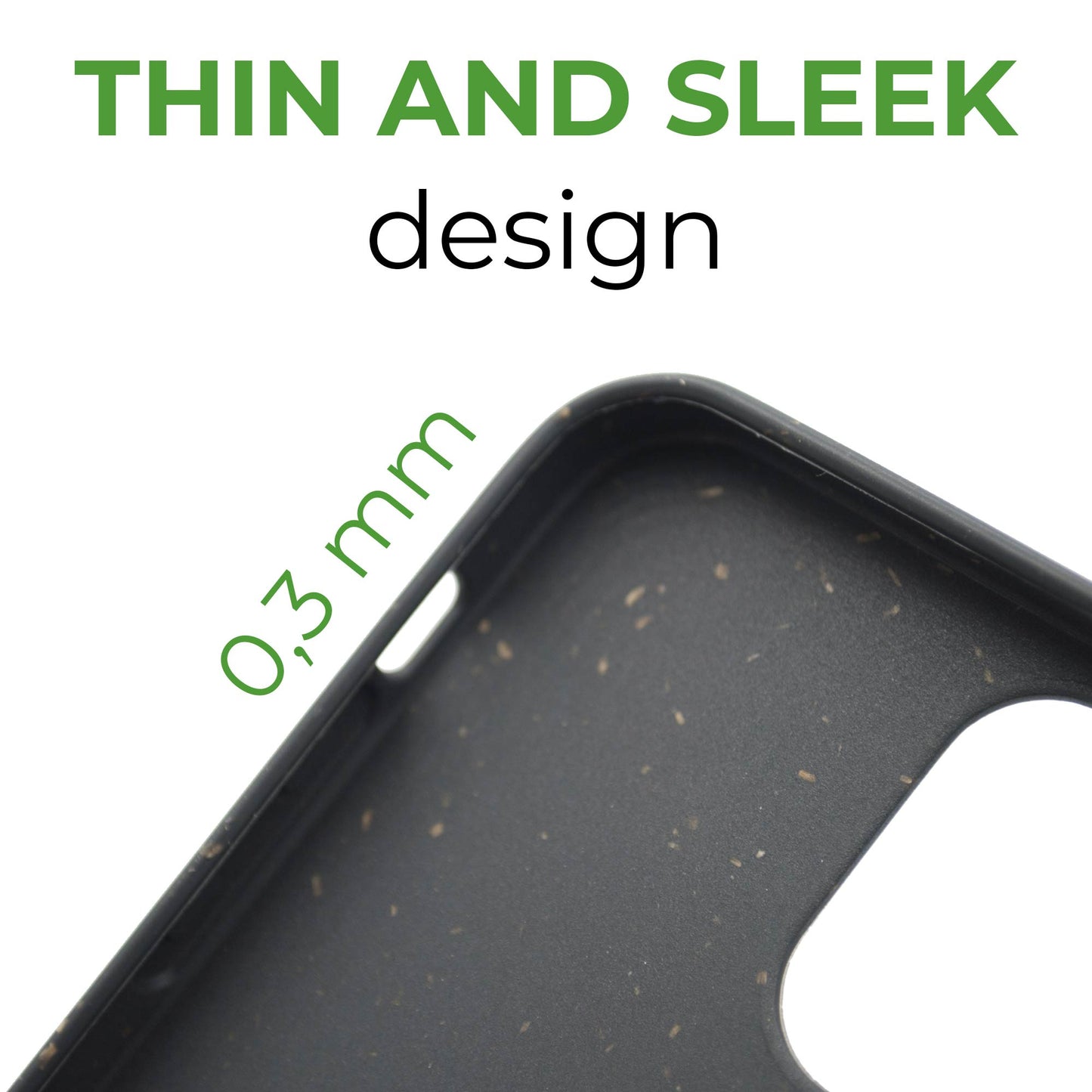 Ocean Turtle - Biodegradable Phone Case - Ocean Blue and Black