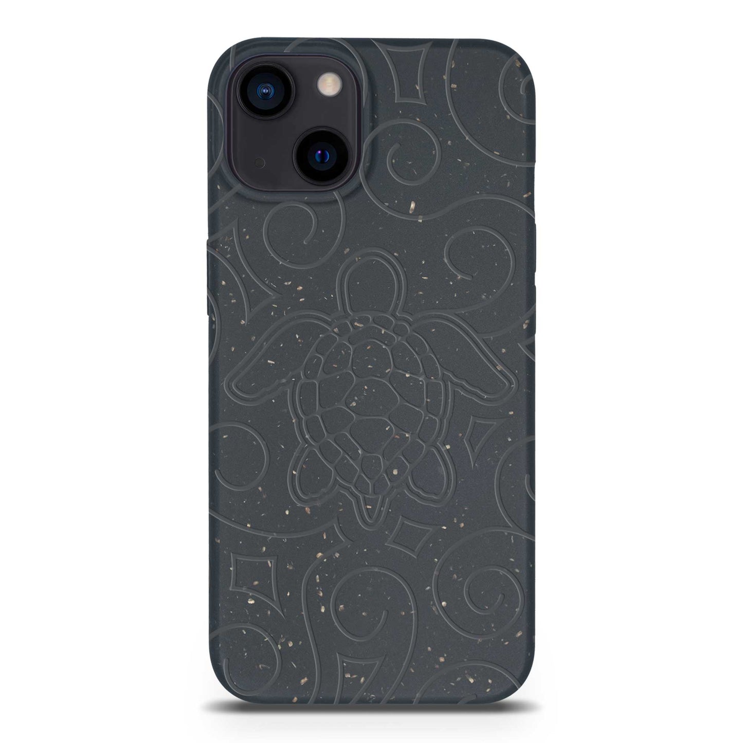 Ocean Turtle - Biodegradable Phone Case - Ocean Blue and Black