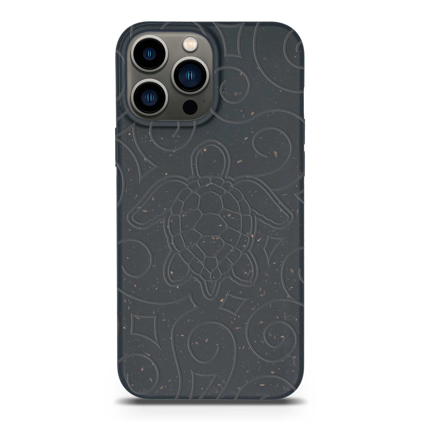 Ocean Turtle - Biodegradable Phone Case - Ocean Blue and Black
