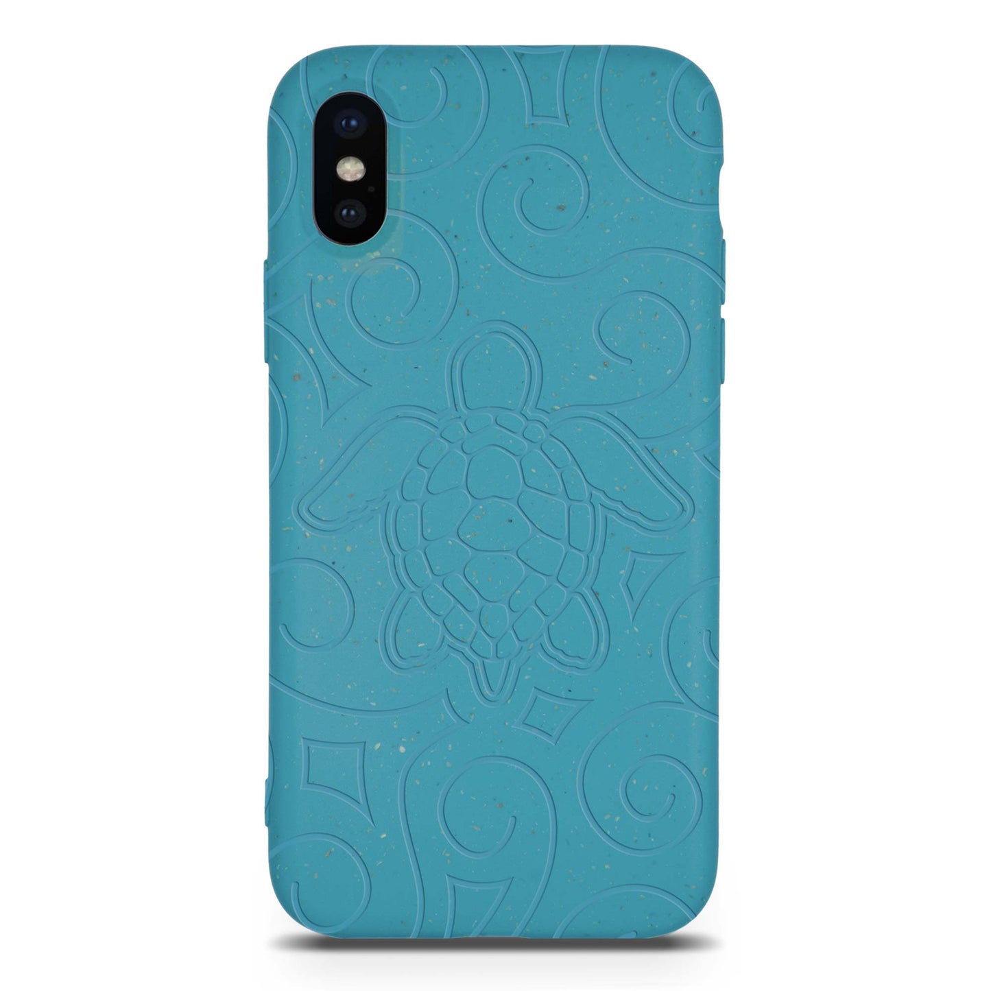 Ocean Turtle - Biodegradable Phone Case - Ocean Blue and Black