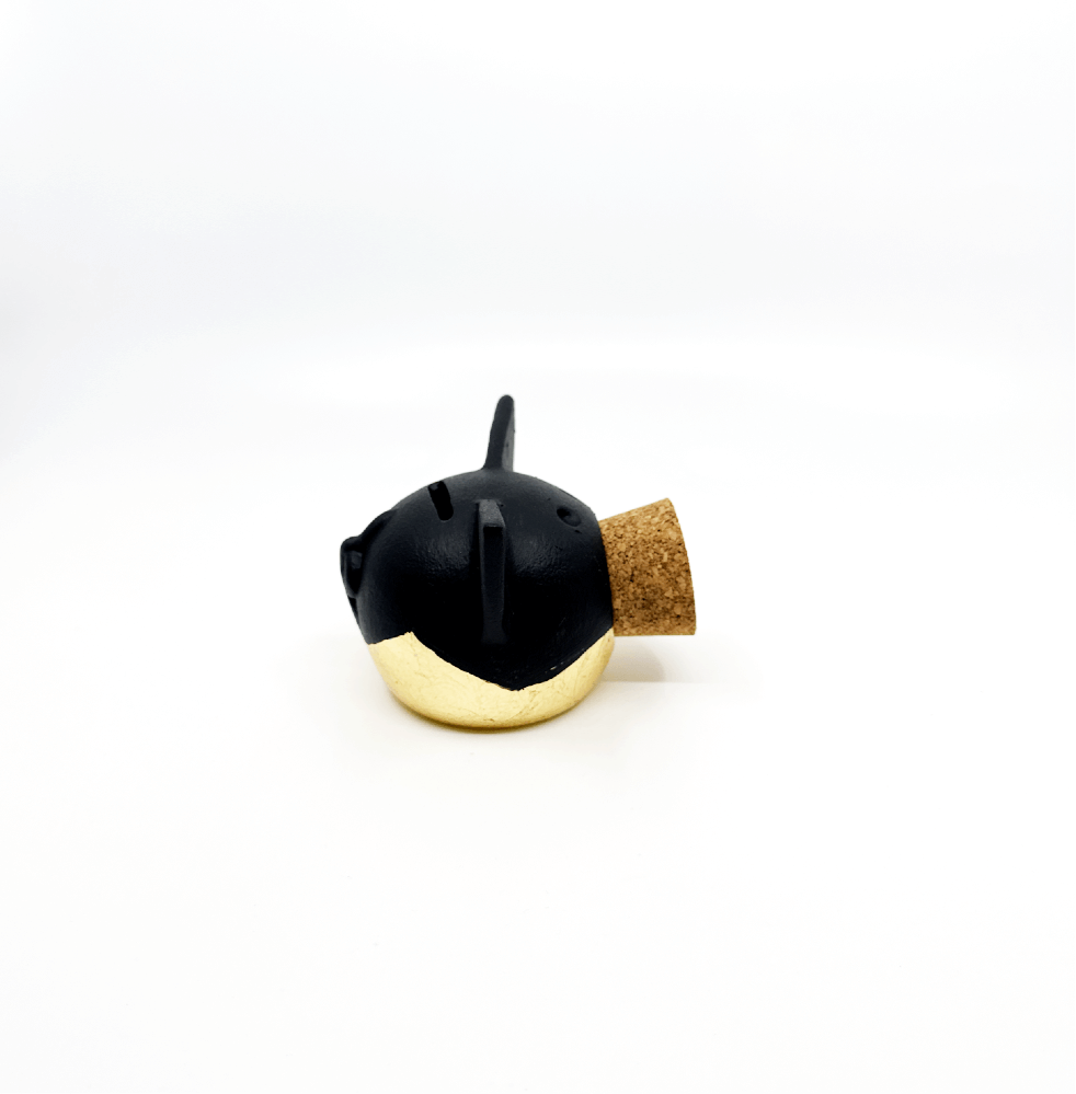 Divided Gold Piggy Bank
