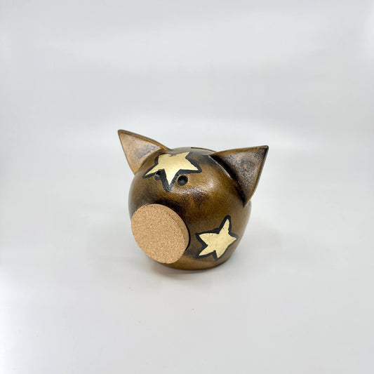 Golden STARS | Handmade Piggy Bank